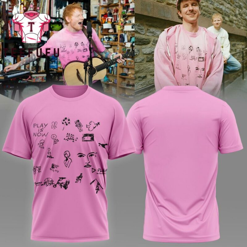 Ed Sheeran The +−=÷× Tour 2025 Pink T Shirt