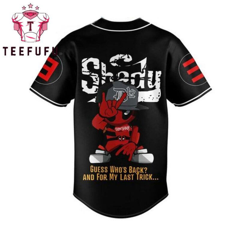 Eminem Deadpool Guess Who’s Back For The Last Trick Personalized Baseball Jersey