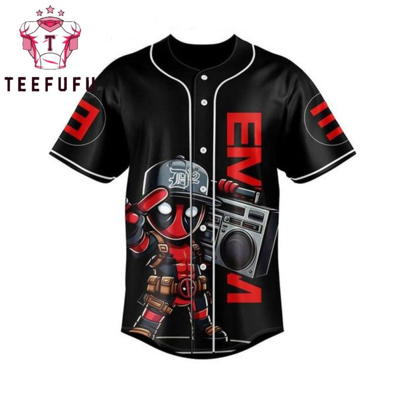 Eminem Deadpool Guess Who’s Back For The Last Trick Personalized Baseball Jersey