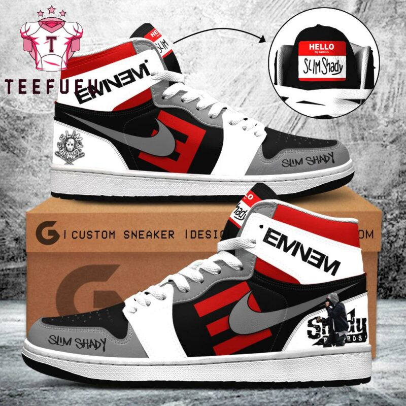 Eminem Slim Hello Shady Air Jordan 1 Hightop Shoes