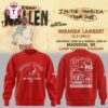 Exclusive Version Wisconsin Badgers x Morgan Wallen I’m The Problem 2025 Tour Red Sweatshirt