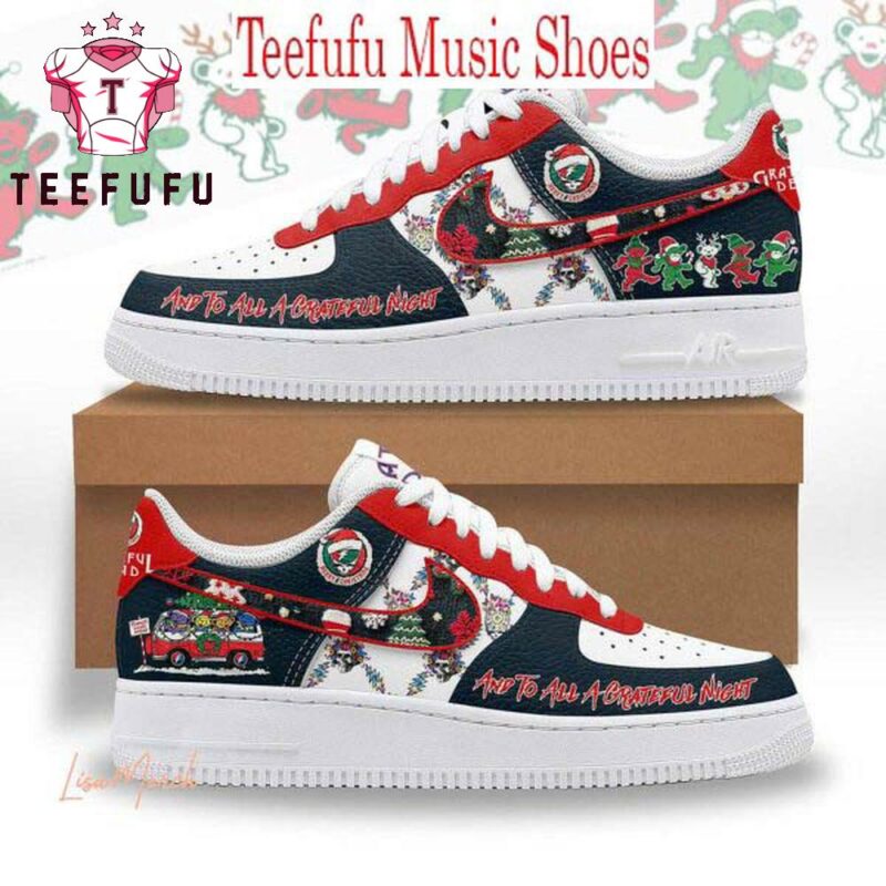 Grateful Dead And To All A Grateful Night Air Force 1 Shoes Sneaker