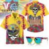 Grateful Dead Black Palm Trees Vintage Trendy Hawaiian Shirt