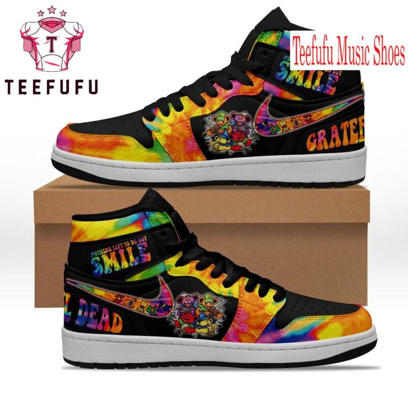 Grateful Dead Brand Design Air Jordan 1 Hightop Shoes