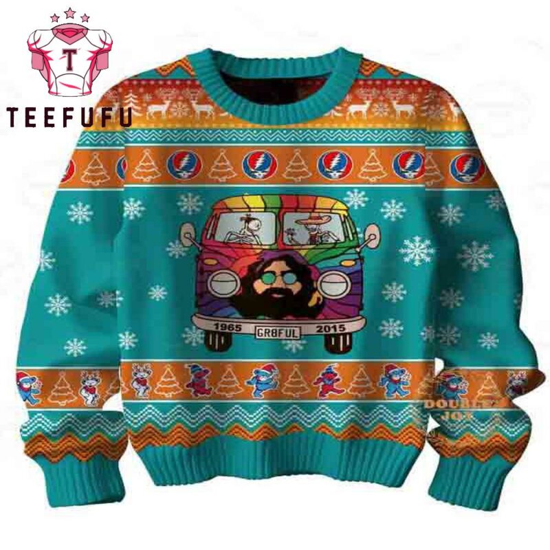 Grateful Dead Dancing Through A Grateful Christmas Sweater