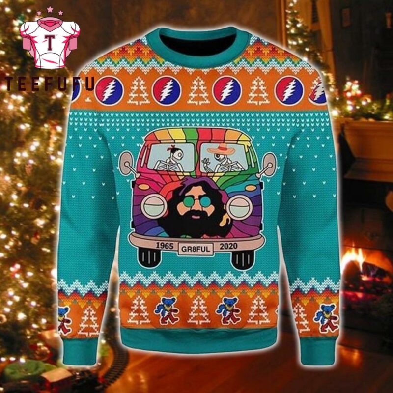 Grateful Dead Music 2025 Ugly Christmas Sweater