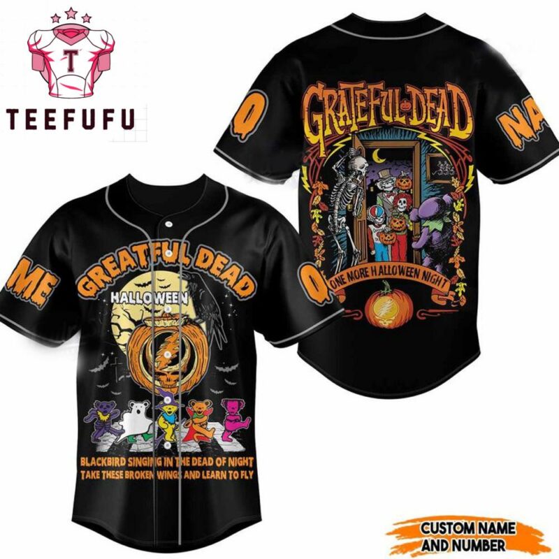 Grateful Dead One More Halloween Night Custom Baseball Jersey