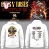Guns N’ Roses 2025 Tour Shekvetili Park White Hoodie