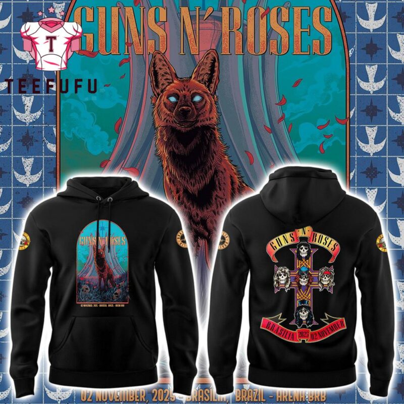 Guns N' Roses Brasilia Brazil Tour 2025 Hoodie