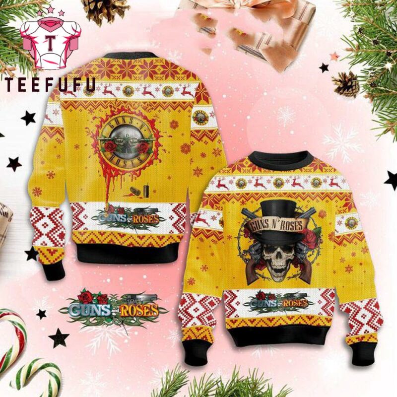 Guns N Roses November Rain Christmas Ugly Sweater