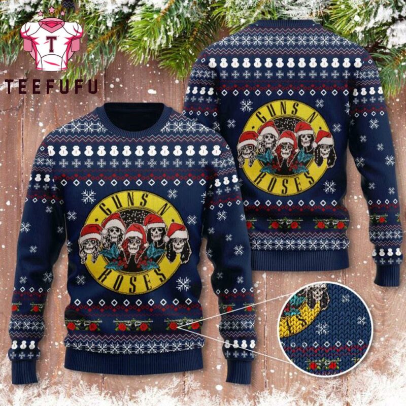 Guns N’ Roses Rock Music Ugly Christmas Sweater