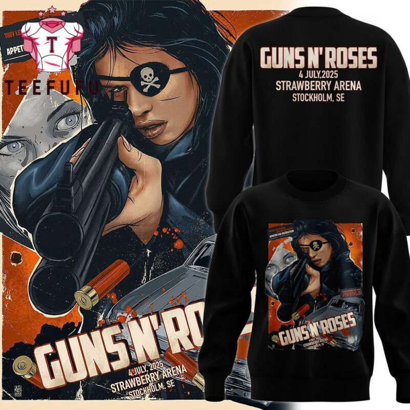 Guns N' Roses Stockholm We’re Back Tonight Is Going To Be special New Sweatshirt 2025