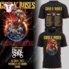 Guns N' Roses The 2025 Tour Limited Black T Shirt