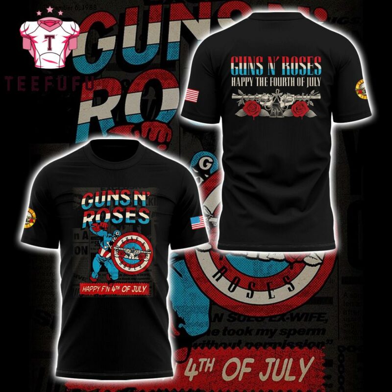 Guns N’ Roses the Fourth of July 2025 3D Shirt