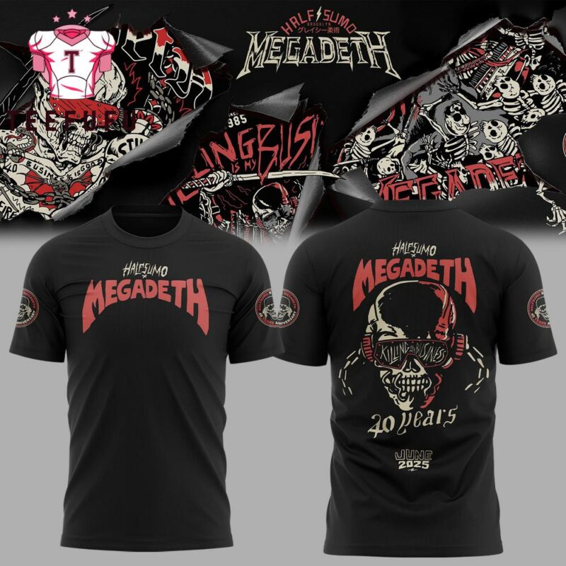 Half Sumo x Megadeth 40 Year Anniversary T Shirt