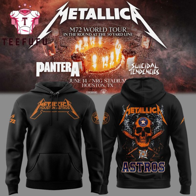 Houston Astros x Metallica M72 World Tour 2025 Hoodie Shirt