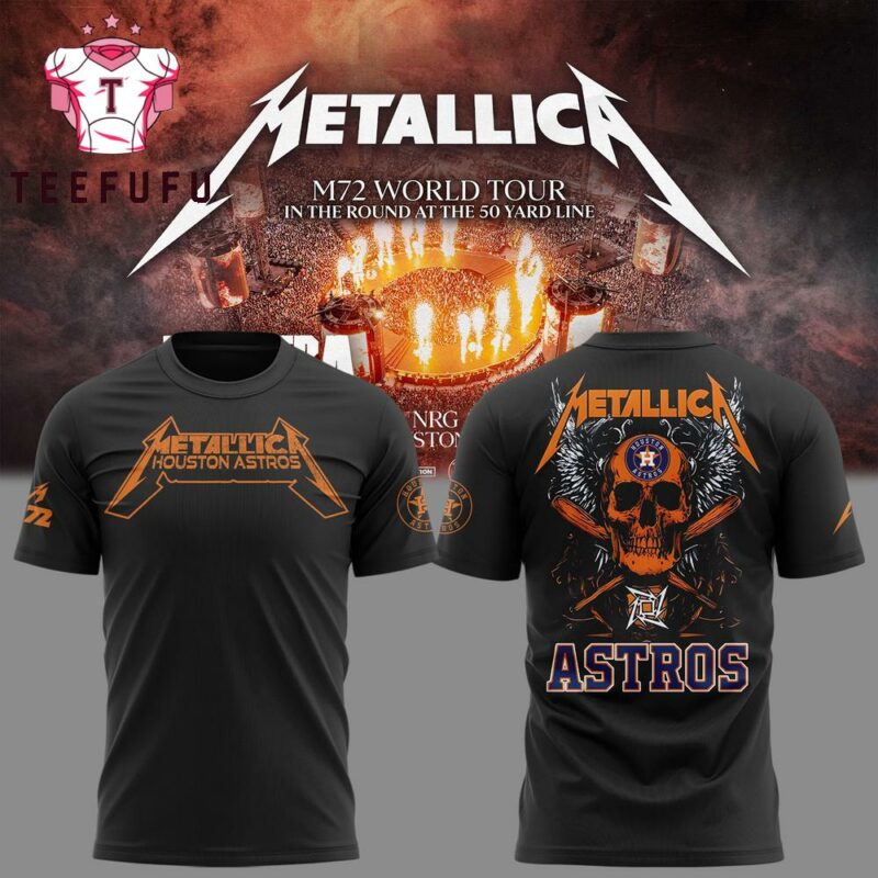 Houston Astros x Metallica M72 World Tour 2025 T Shirt