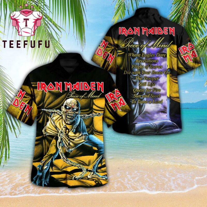 Iron Maiden Piece Of Mind Summer Hawaiian Shirt