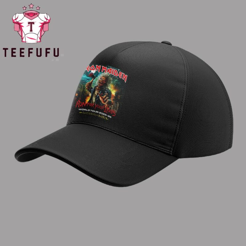 Iron Maiden Run For Your Lives World Tour 2025 Baseball Cap