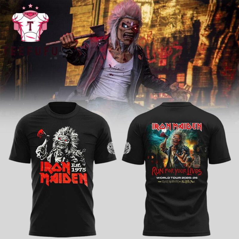 Iron Maiden World Tour 2025-26 New T Shirt