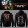 Iron Maiden World Tour 25-26 Limited Run For Your Life Black Hoodie