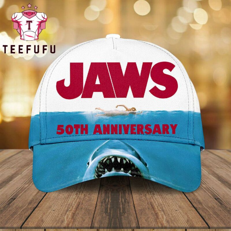 Jaws Baseball Cap Shark Logo Hat for Movie Fans