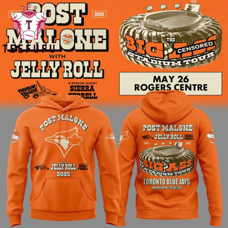 Jays x Post Malone With Jelly Roll 2025 Hoodie Shirt