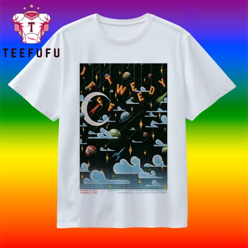 Jeff Tweedy Oct 26-27 2025 Washington DC T Shirt