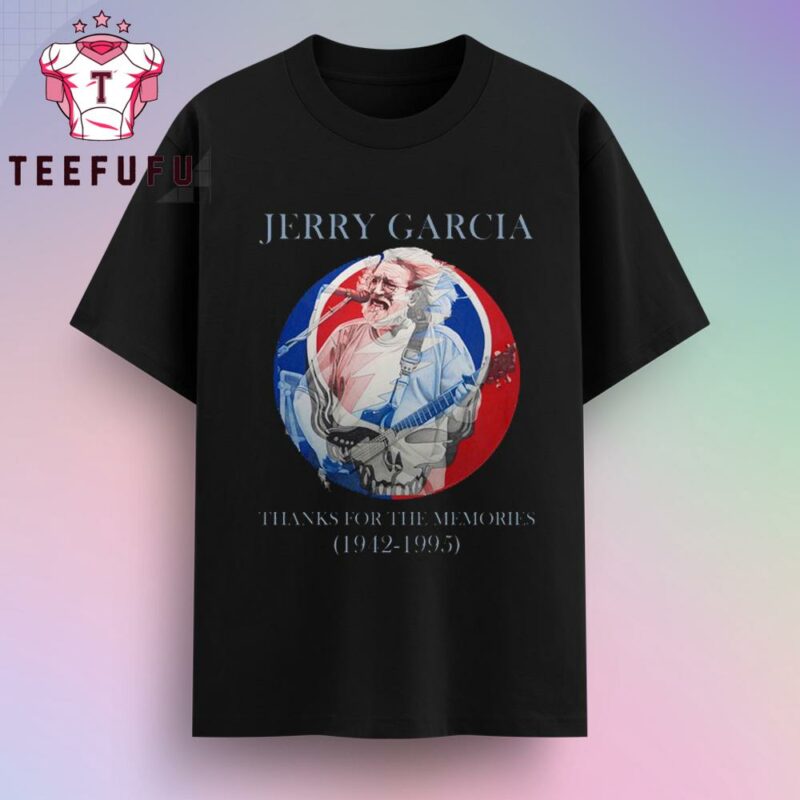 Jerry Garcia 1942-1995 Thanks For The Memories T-Shirt