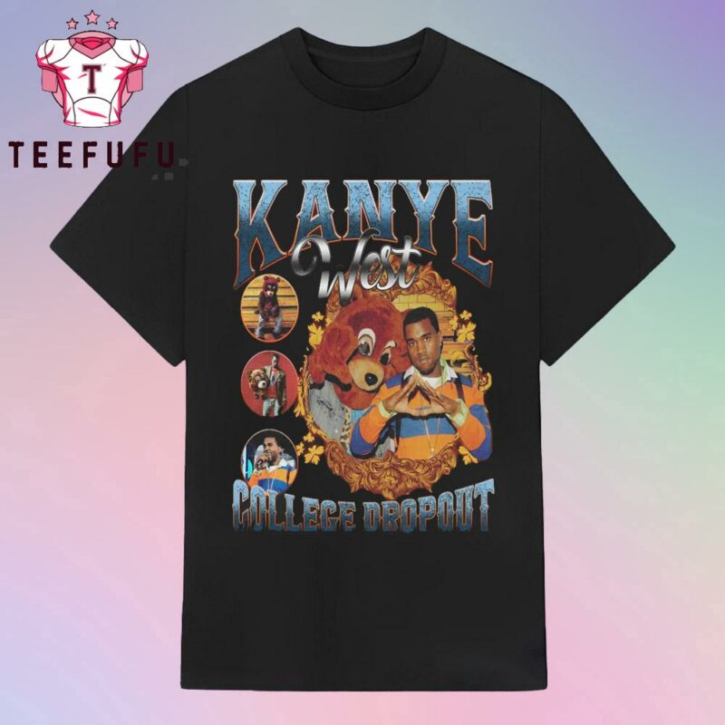 Kanye West The College IV Dropout Font Graphic T Shirt