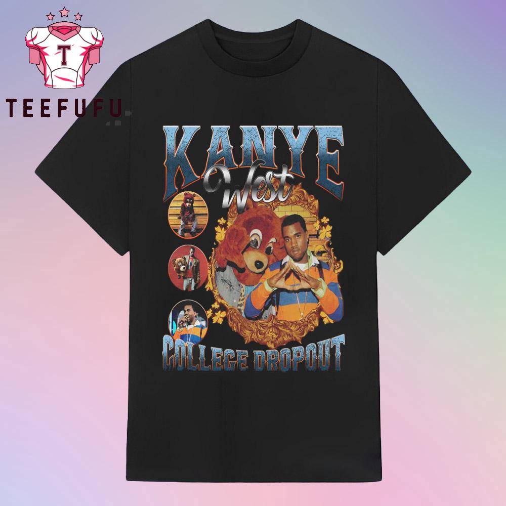 Kanye West The College IV Dropout Font Graphic T Shirt