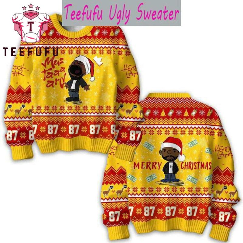 Kendrick Lamar Merry Mustard Christmas Holidays Ugly Sweater