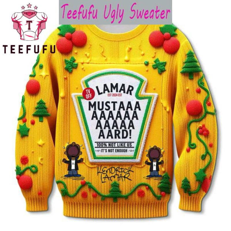 Kendrick Lamar Mustard Lamar Est. 2025 Christmas Ugly Sweater