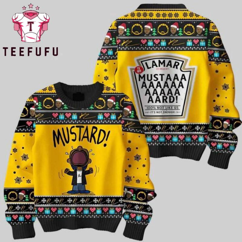 Kendrick Lamar Special Mustard Christmas Ugly Sweater