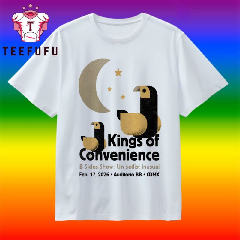 Kings Of Concenience 1 17 2026 Auditorio Mexico T Shirt