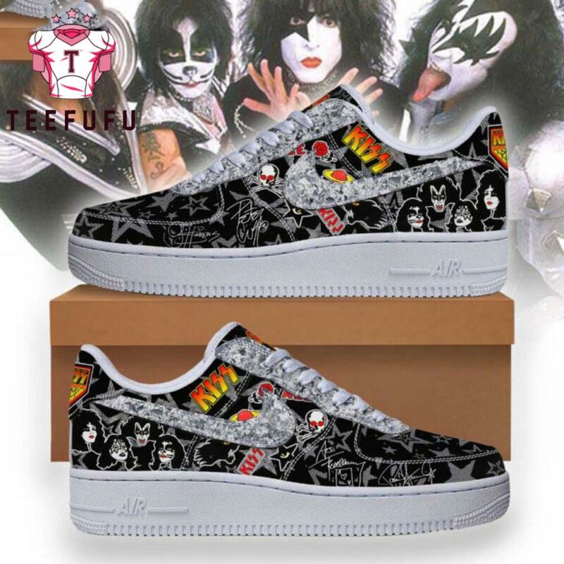Kiss Band Black Edition Air Force 1 Shoes Sneaker
