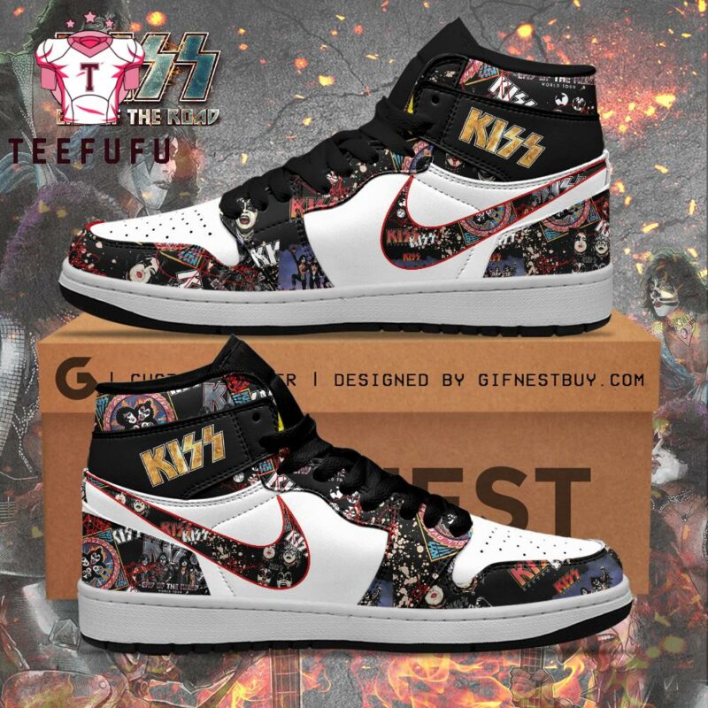 Kiss Band End Of The Road Air Jordan 1 Hightop Shoes