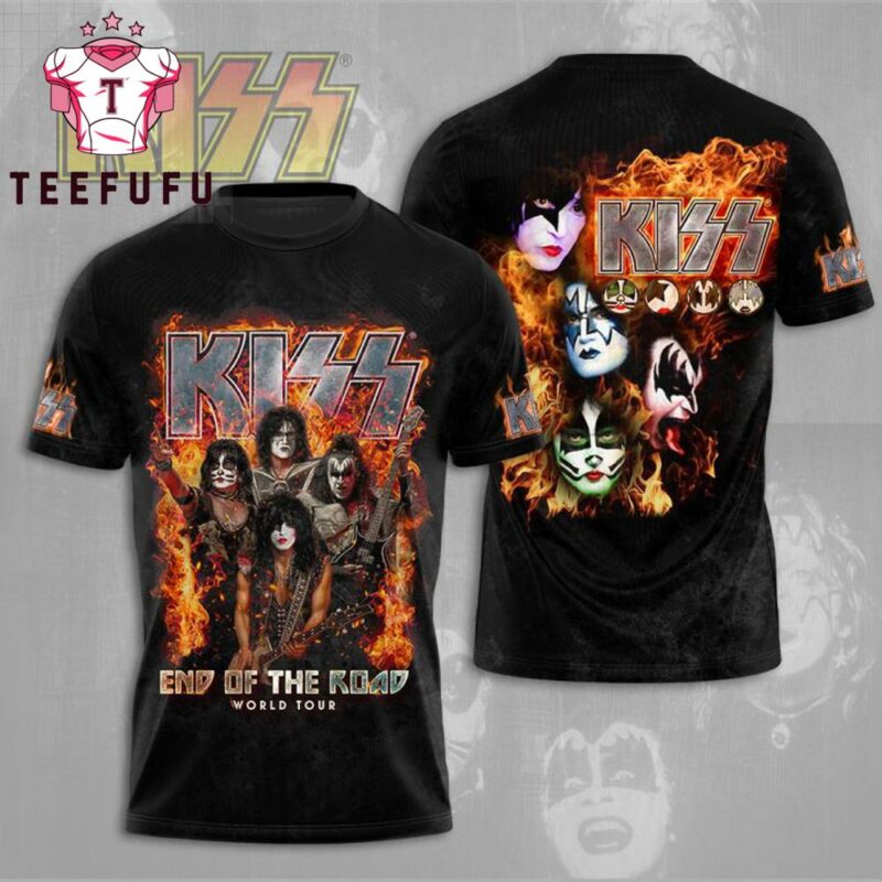 Kiss Band End Of The Road World Tour 3D Shirt