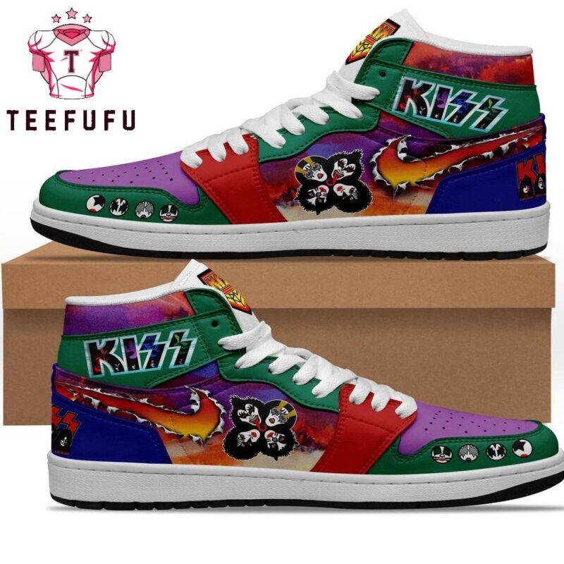 Kiss Band Graphic Design Air Jordan 1 Hightop Shoes