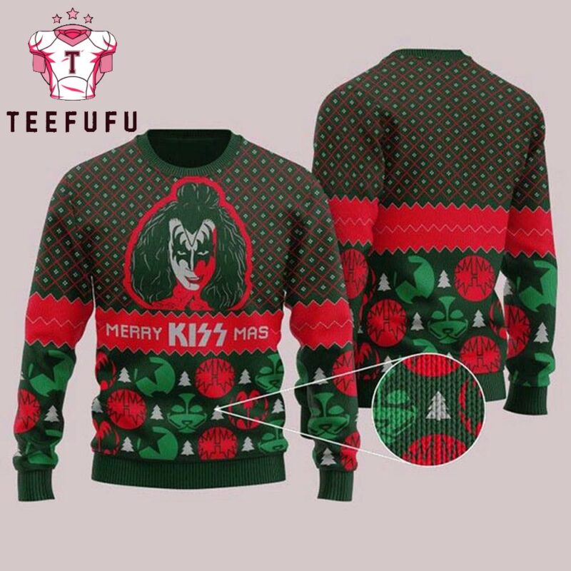 Kiss Band Merry Kiss Mas Signature Xmas Gifts 2025 Ugly Christmas Sweater