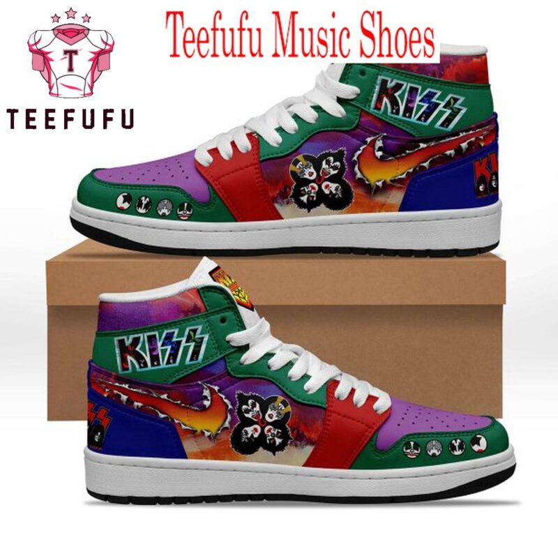 Kiss Rock Band Air Jordan 1 Hightop Shoes