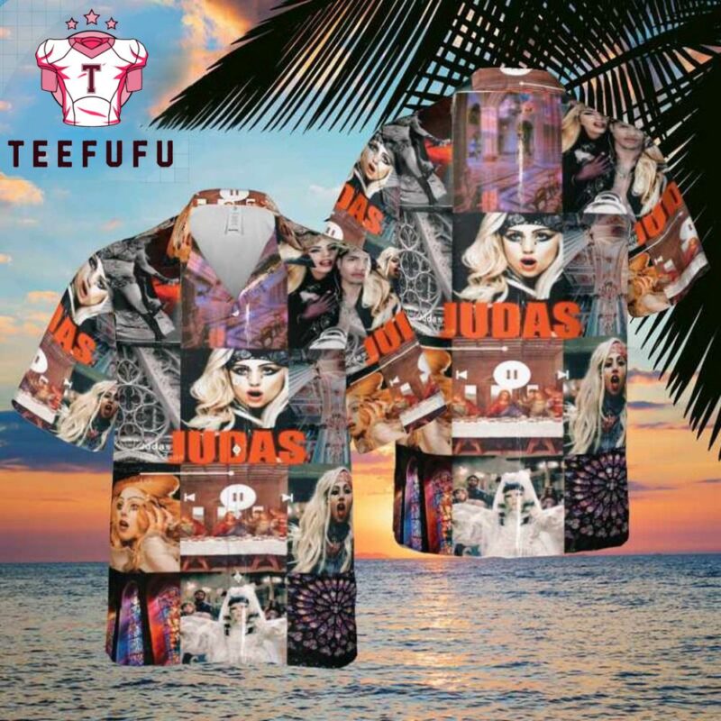 Lady Gaga Judas Face Music Trending Hawaiian Shirt