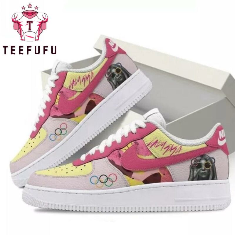 Lady Gaga Olympic Paris Air Force 1 Shoes Sneaker