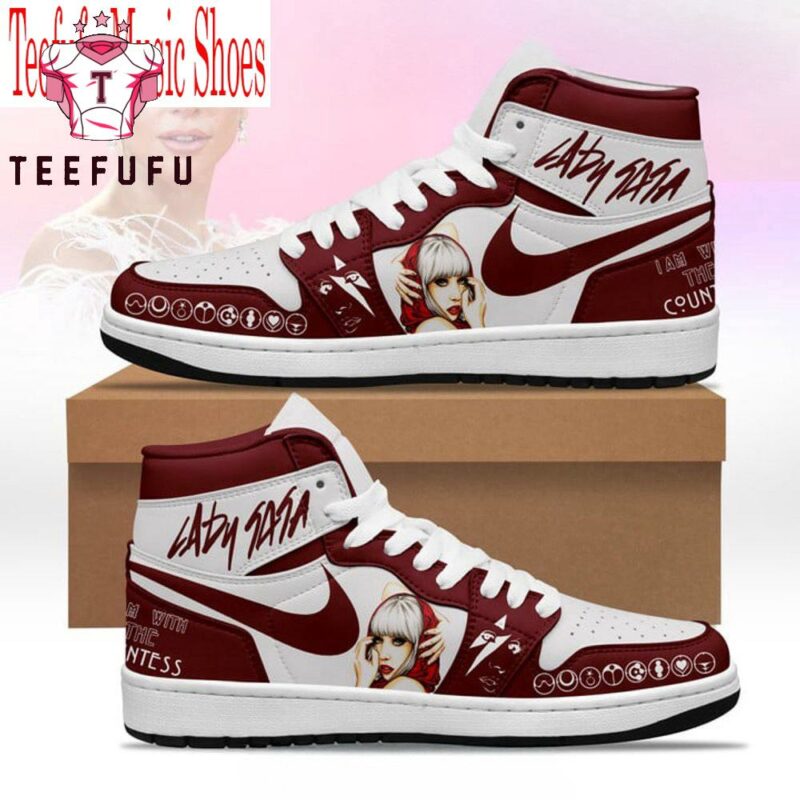 Lady Gaga The Countess Air Jordan 1 Hightop Shoes