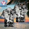 Lady Gaga The Fame Bad Romance Black And White Color Hawaiian Shirt