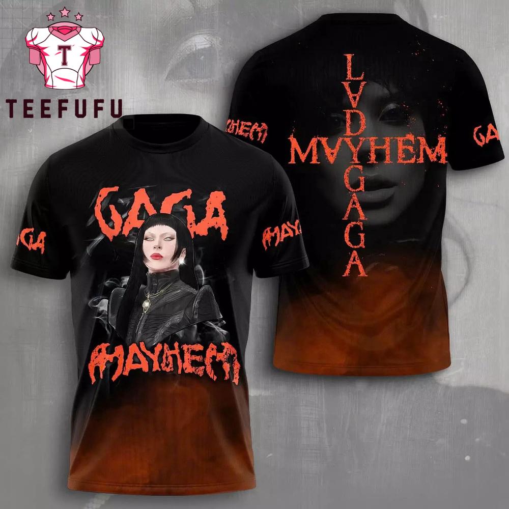 Lady Gaga The Mayhem Ball Tour 2025 3D T-Shirt