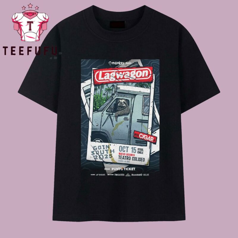 Lagwagon Santiago Tour On Oct 15 2025 T Shirt