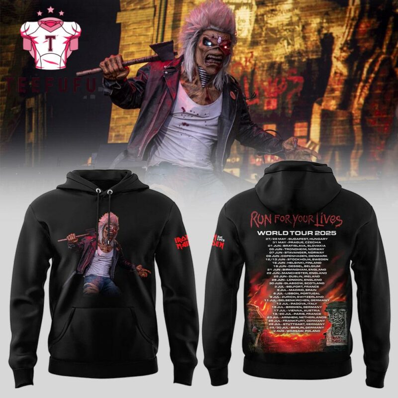 Limited Edition Iron Maiden World Tour 2025 Hoodie