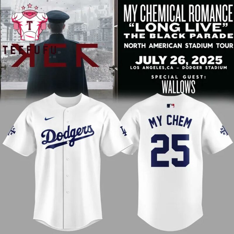 Los Angeles Dodgers x My Chemical Romance 2025 Jersey Shirt