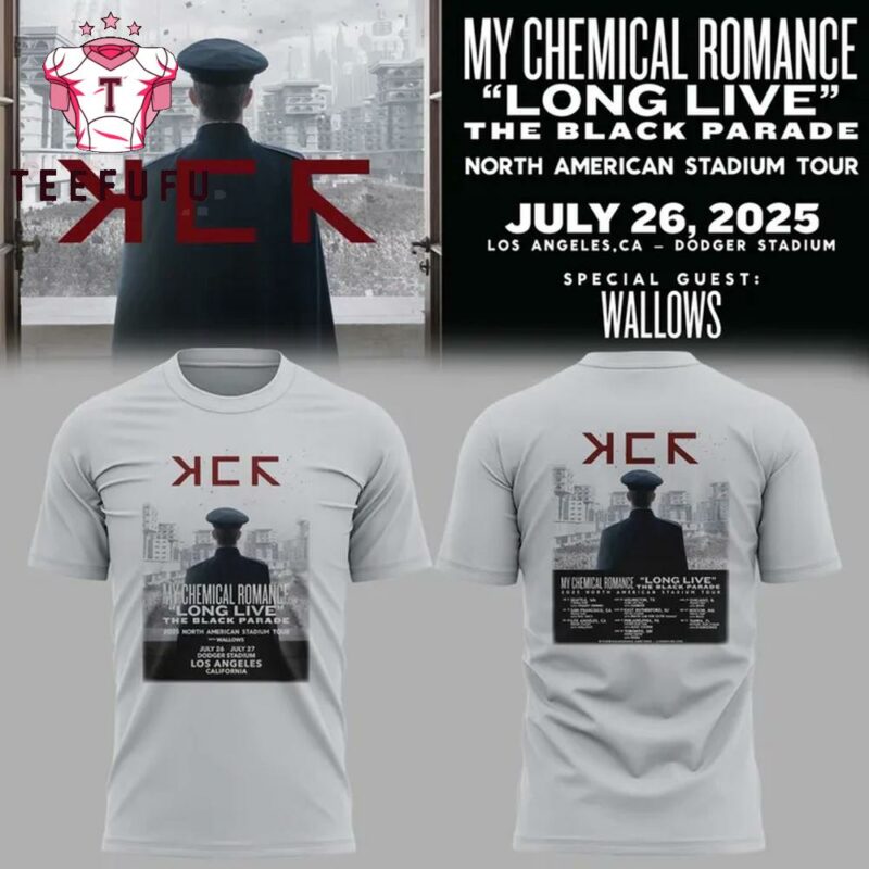 Los Angeles Dodgers x My Chemical Romance Long Live The Black Parade 2025 3D Shirt